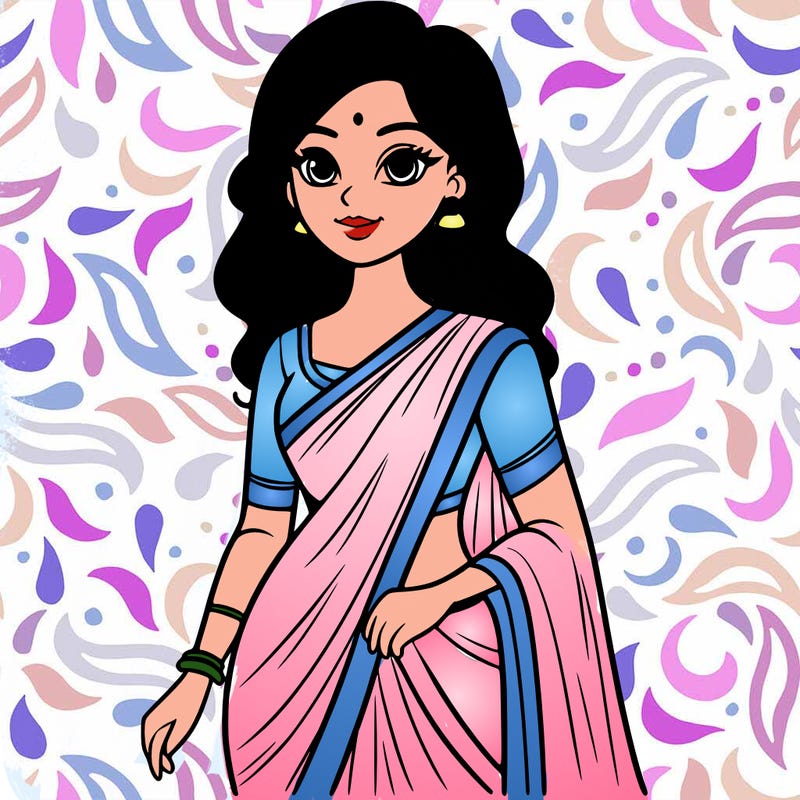 a women in a saree