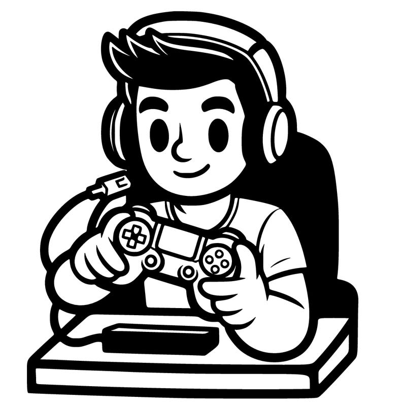 gamer with a controller