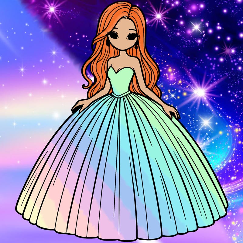 long ball gown, beautiful woman