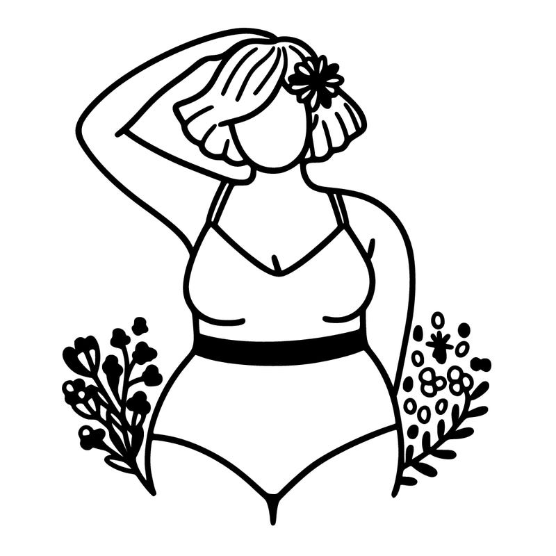 plus size woman bathing suit