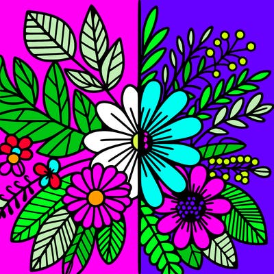 flowers split