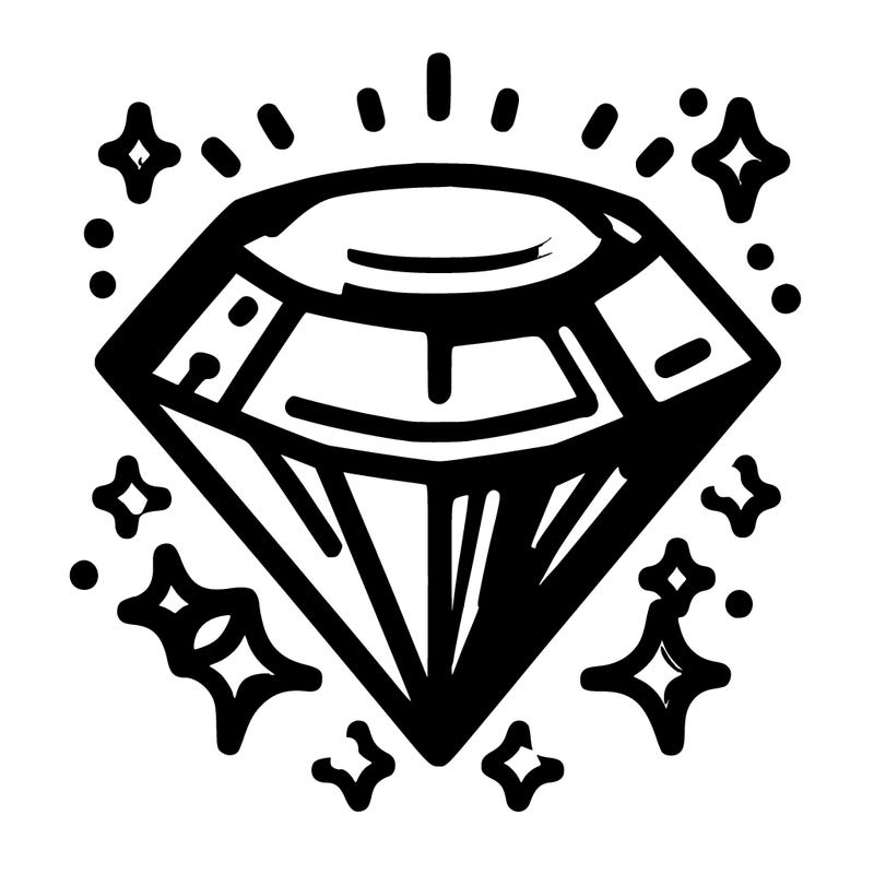 a shining diamond
