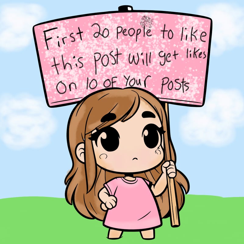 girl with blank sign