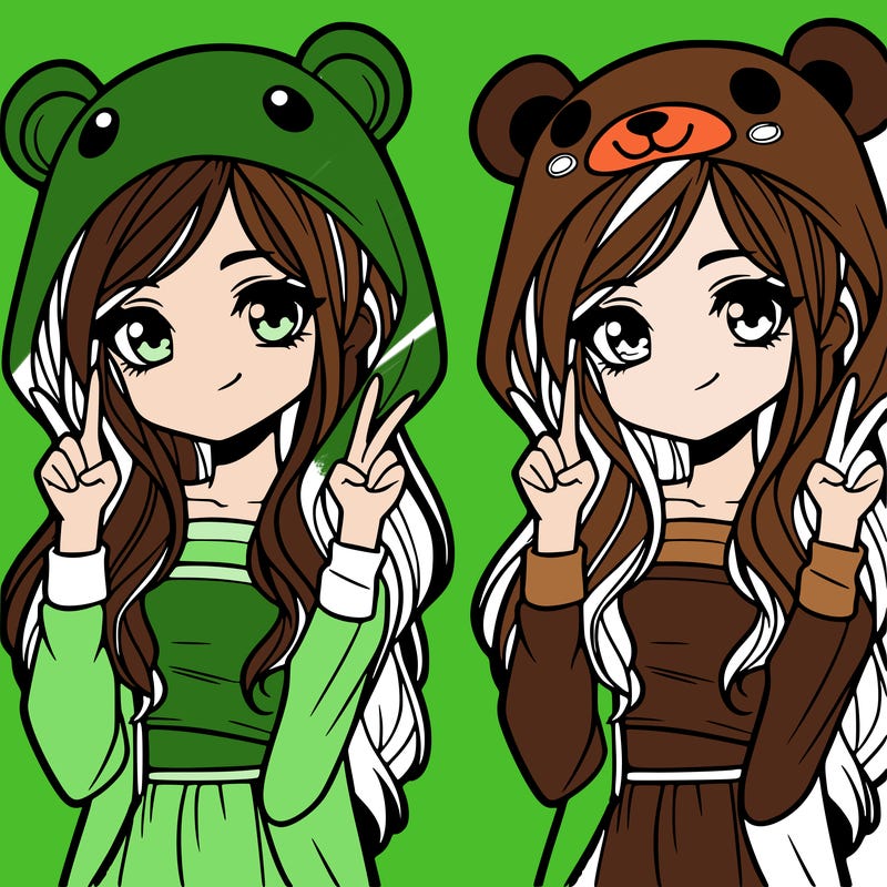 teen girl in animal costume