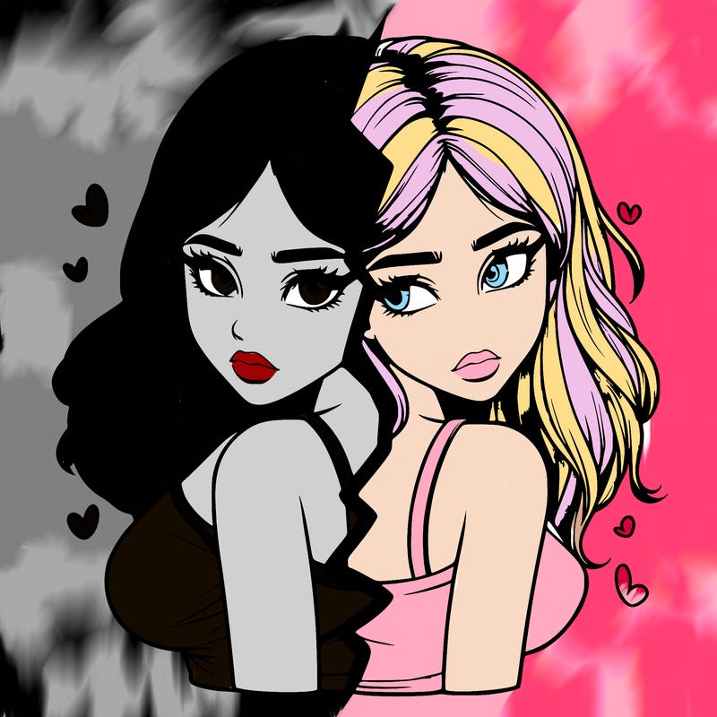 realistic girl split