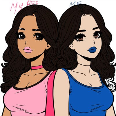 realistic twin sisters