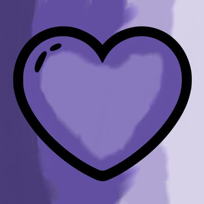 a blank heart