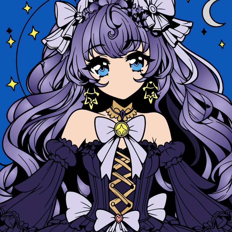 gorgeous anime magical girl