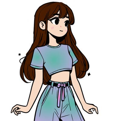 girl in a cute crop top