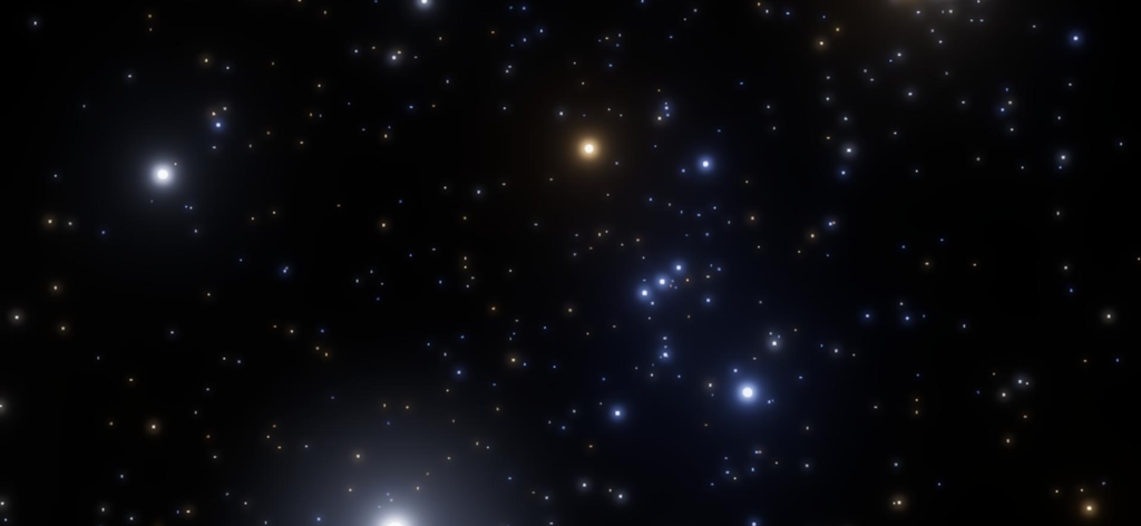 Milky Way: Cosmic Playground - Hyper-realistic deep space simulation showing a dense field of stars