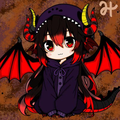 shy anime dragongirl