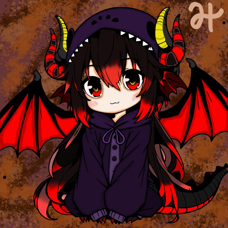 shy anime dragongirl