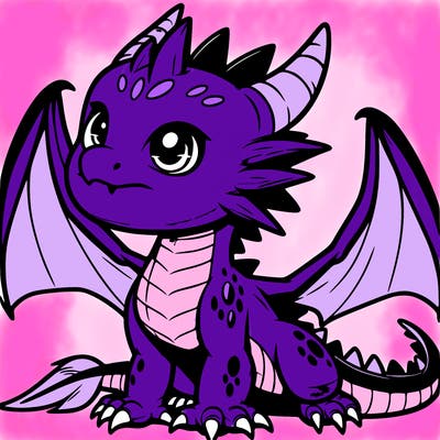 fierce baby night dragon