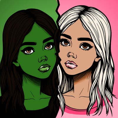 realistic girl split