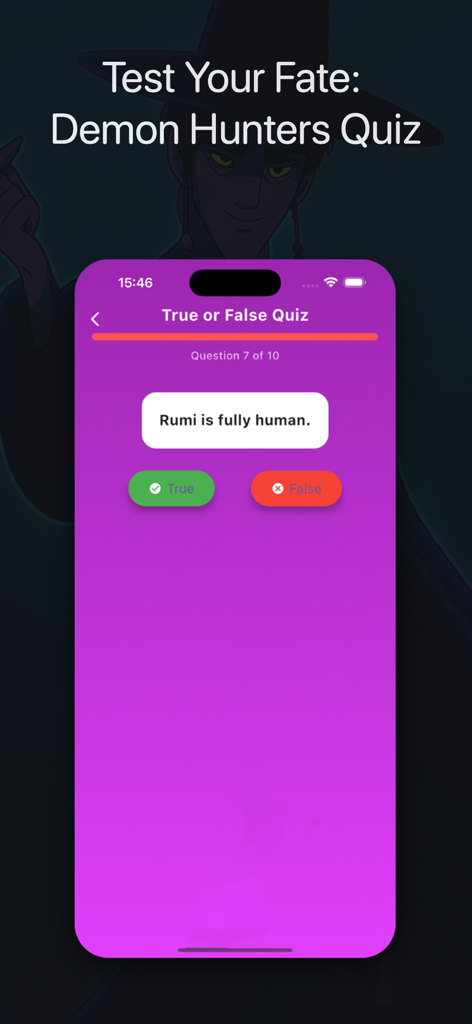 Kpop Quiz & Coloring Game - Kpop character true or false trivia quiz screen
