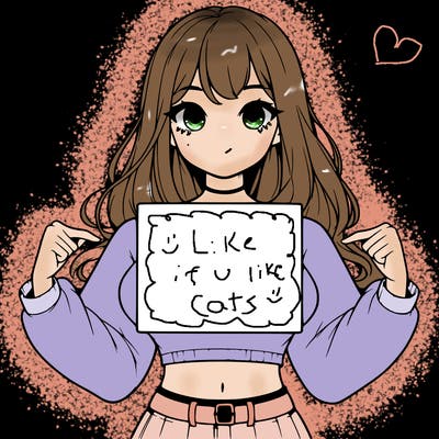 girl holding a blank sign in a long sleeve crop top