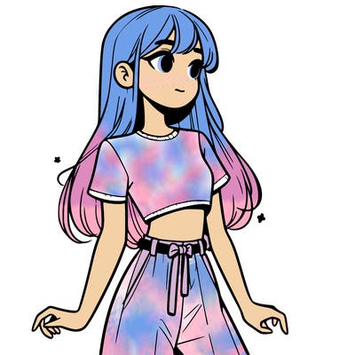 girl in a cute crop top