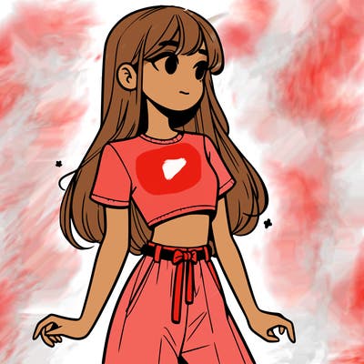 girl in a cute crop top