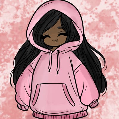 girl in oversized hoodie