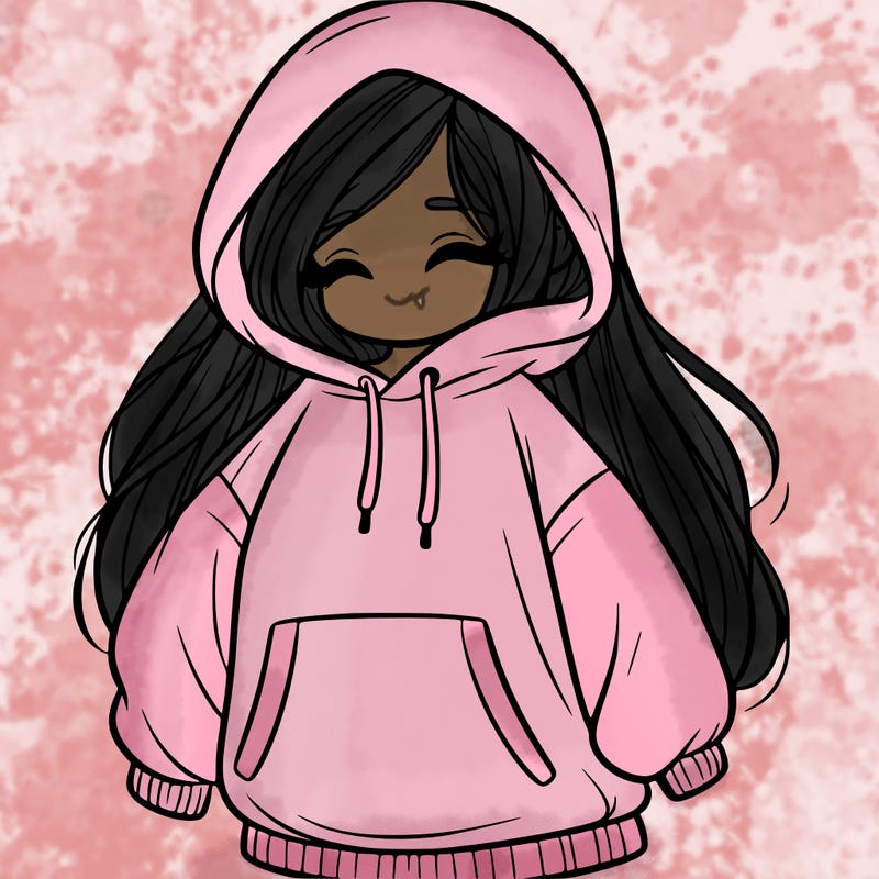 girl in oversized hoodie