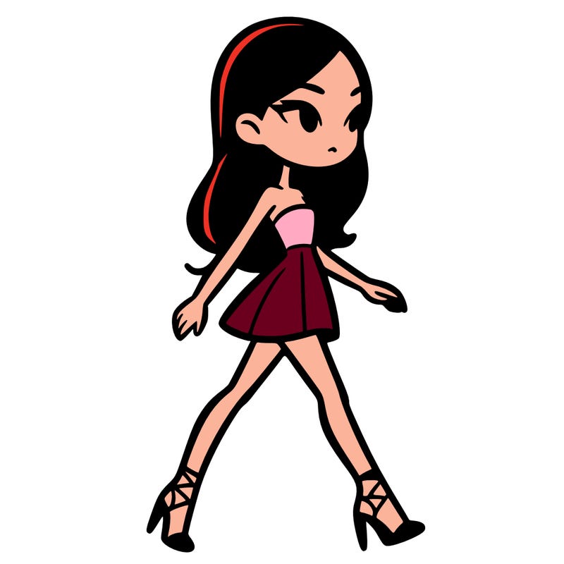 super model on runway