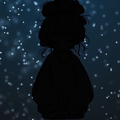 girl with baggy sweatshirt and messy bun