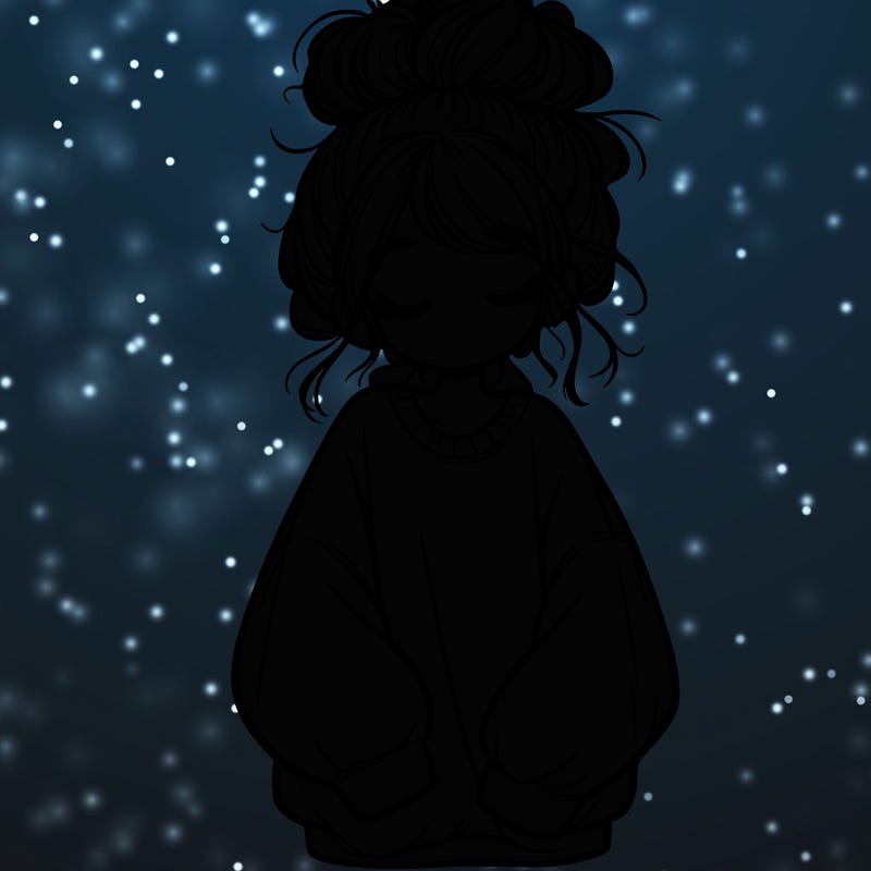 girl with baggy sweatshirt and messy bun