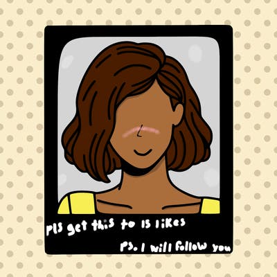 a polaroid portrait of swift's face cut off at the eyes