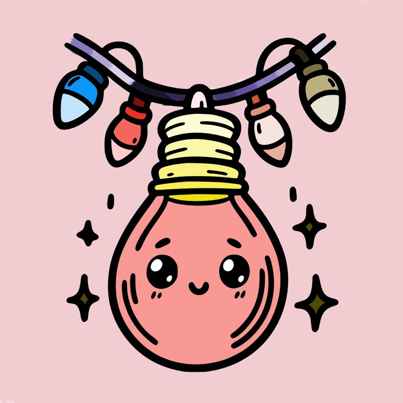 small bulb of a garland