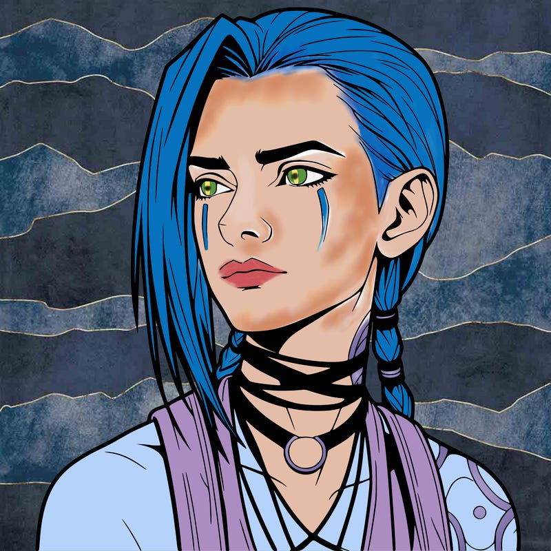 jinx from arcane realistic