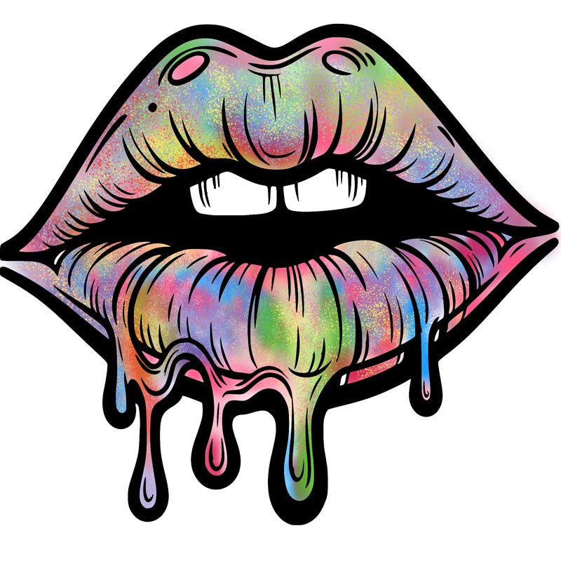 lips that look realistic and drip