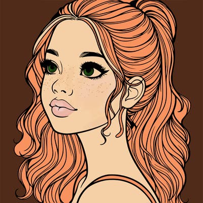 beautiful realistic girl