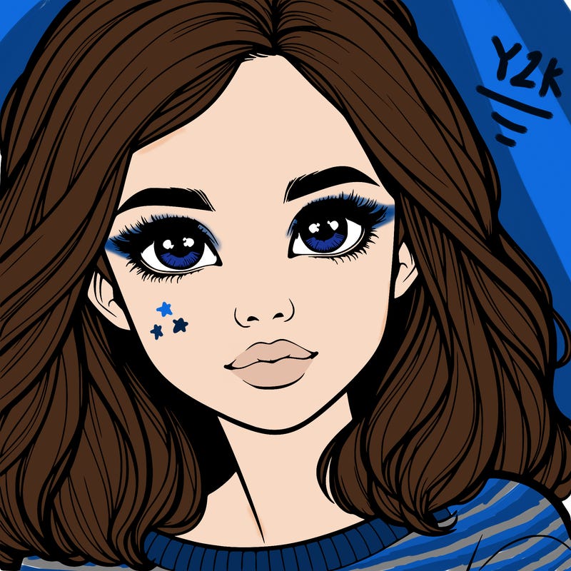 realistic girl whith cute eyes