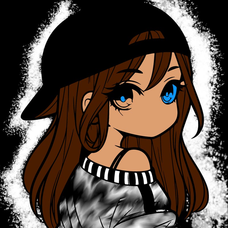 girl with a backward hat on