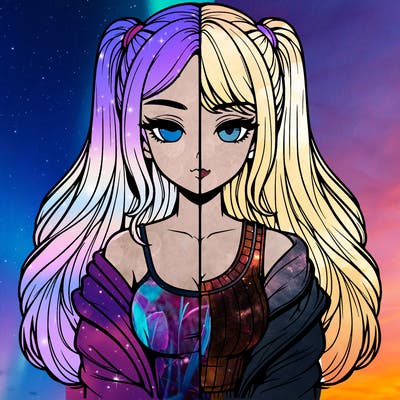 realistic girl split