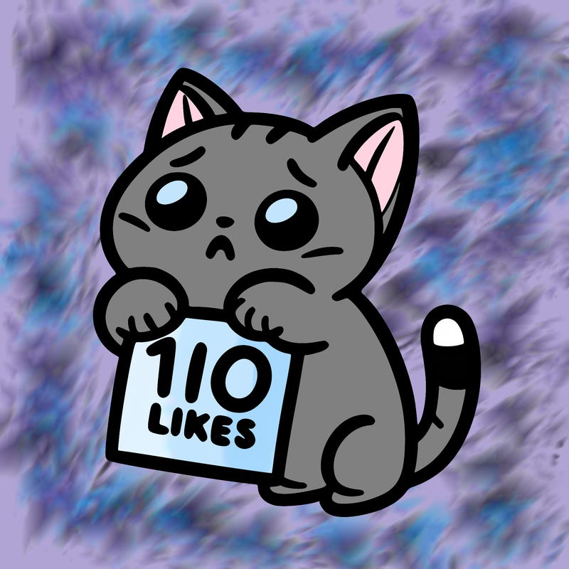 a cat begging for 10 likes
