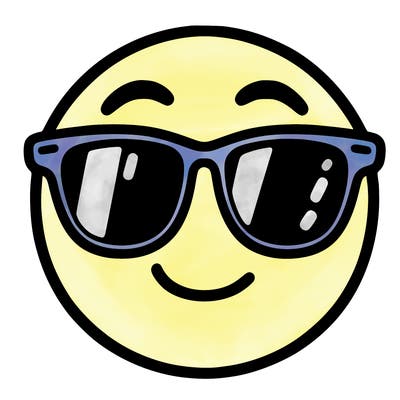emoji with sunglasses