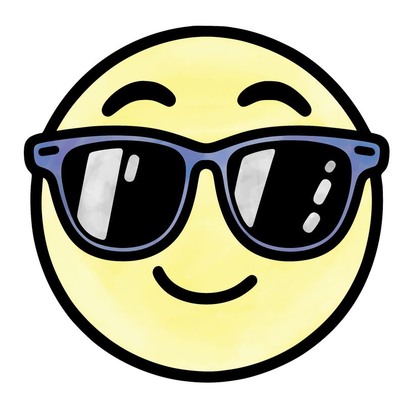 emoji with sunglasses