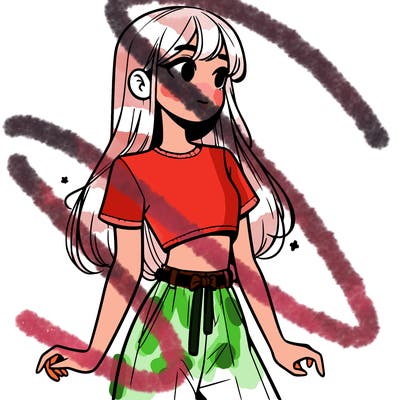 girl in a cute crop top