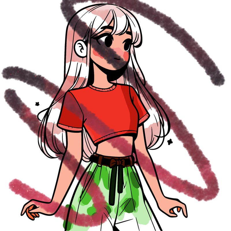 girl in a cute crop top