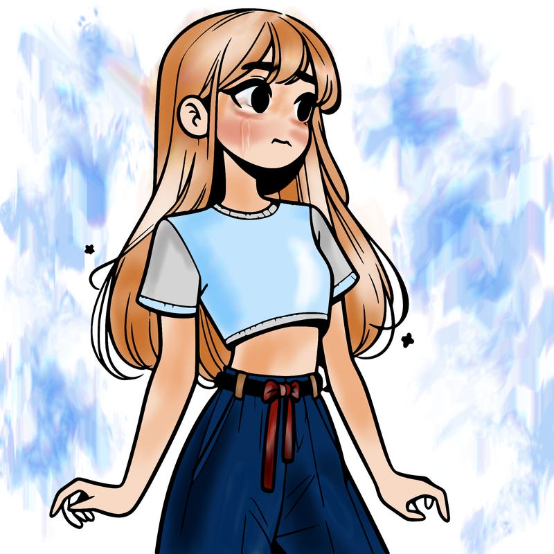 girl in a cute crop top