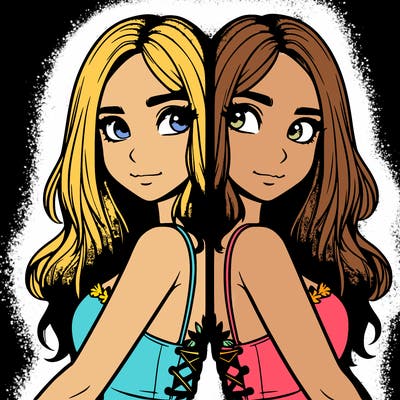 a realistic girl split