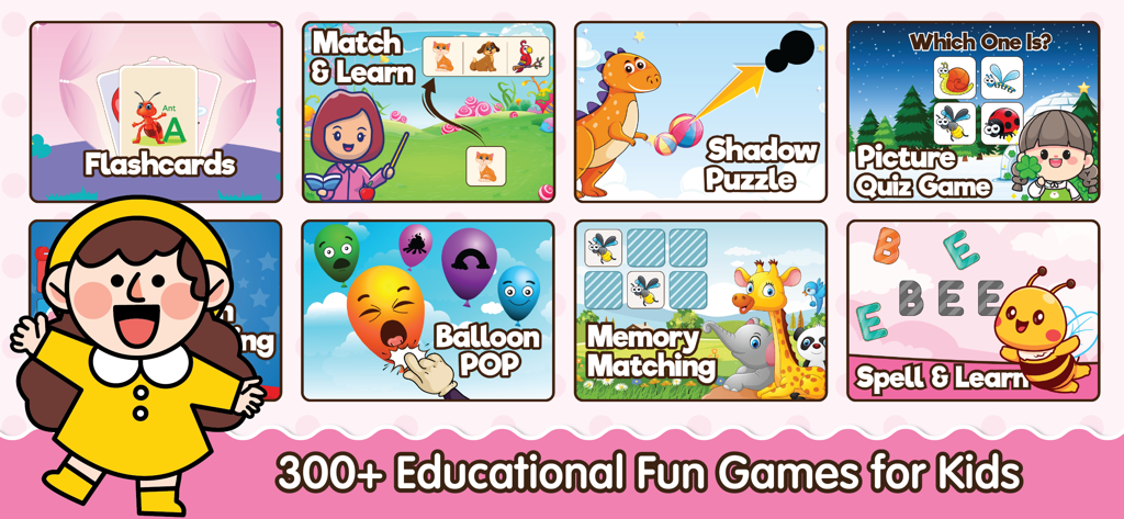 Learning Games for Kids ABC - Selección de juegos educativos interactivos para niños pequeños y preescolares