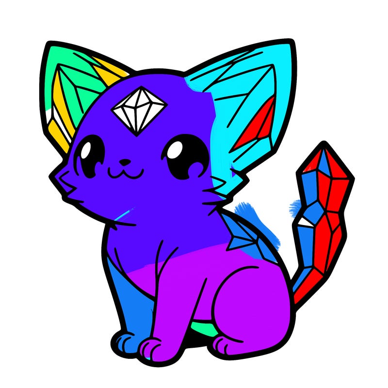 crystal kitten
