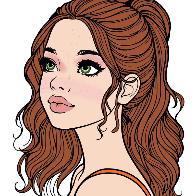 beautiful realistic girl