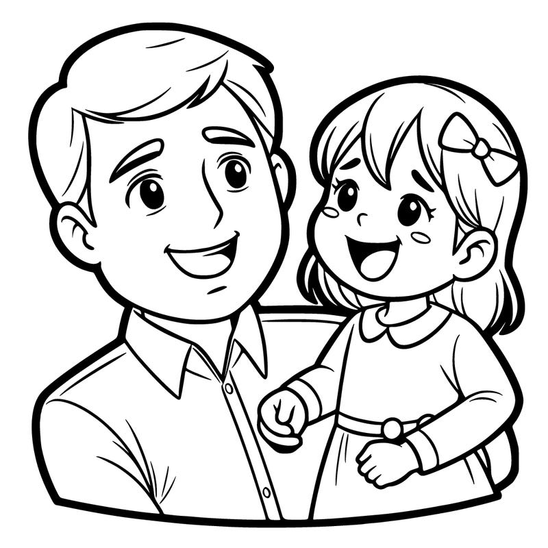 father with a daughter