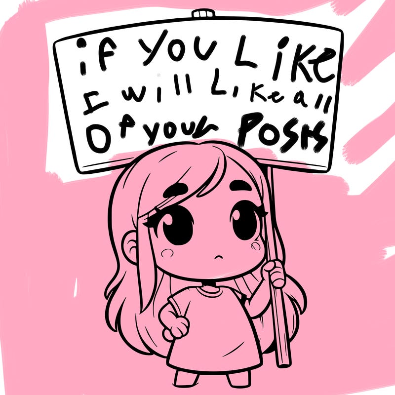 girl with blank sign