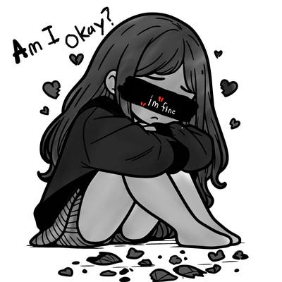 a girl after a breakup