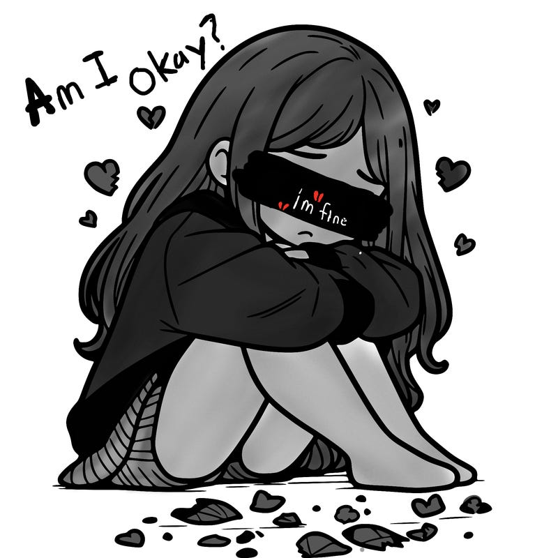 a girl after a breakup