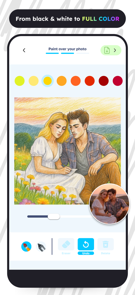 Sketch effect coloring photo | Turn Photos into Pencil Drawings